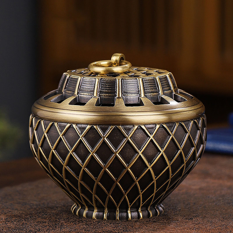 Lantern Censer - Yellow Bronze