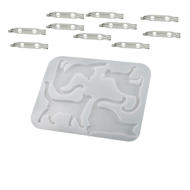 Cat Brooch Mould + Brooch (10 Packs)