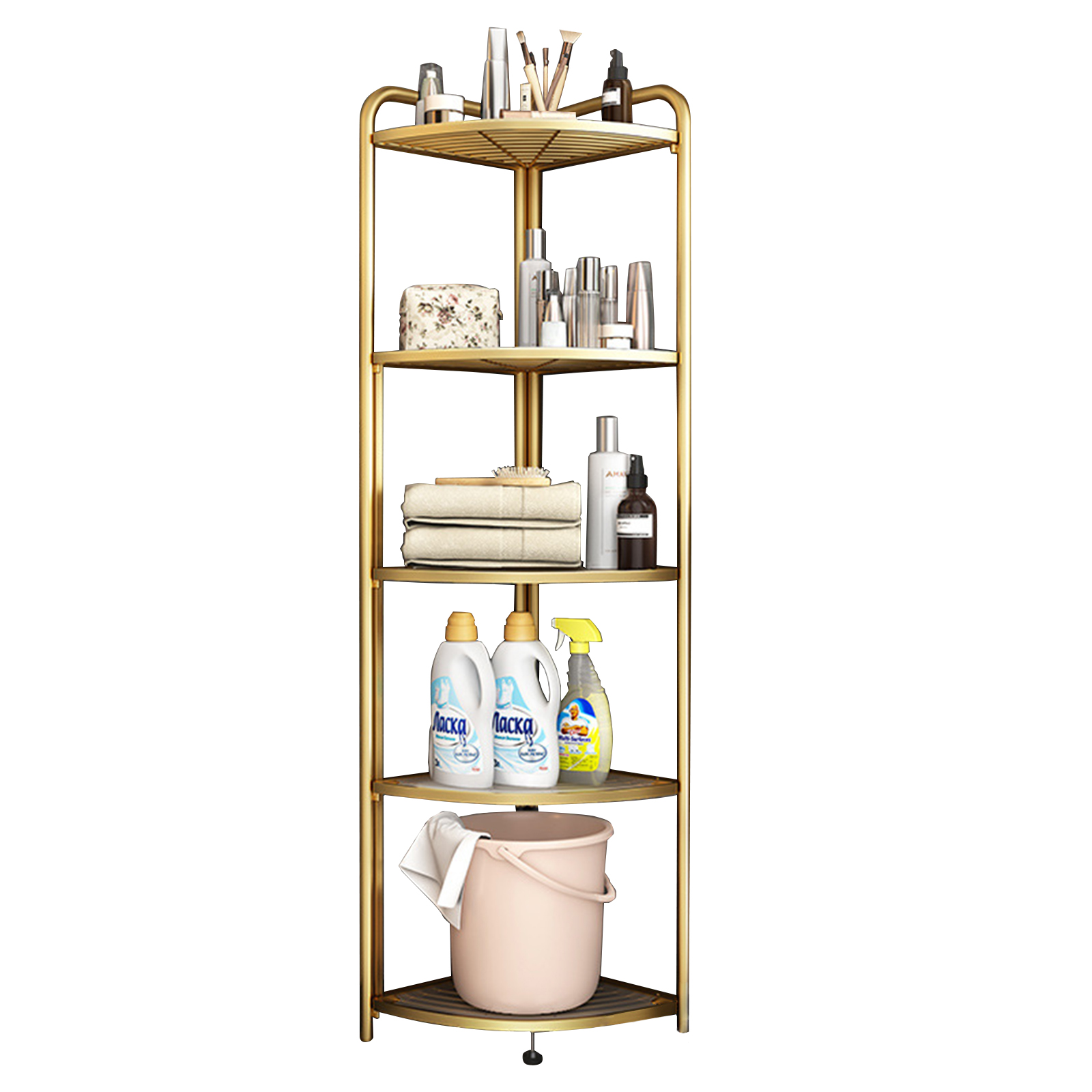 [5-layer Gold] Folding Corner Rack