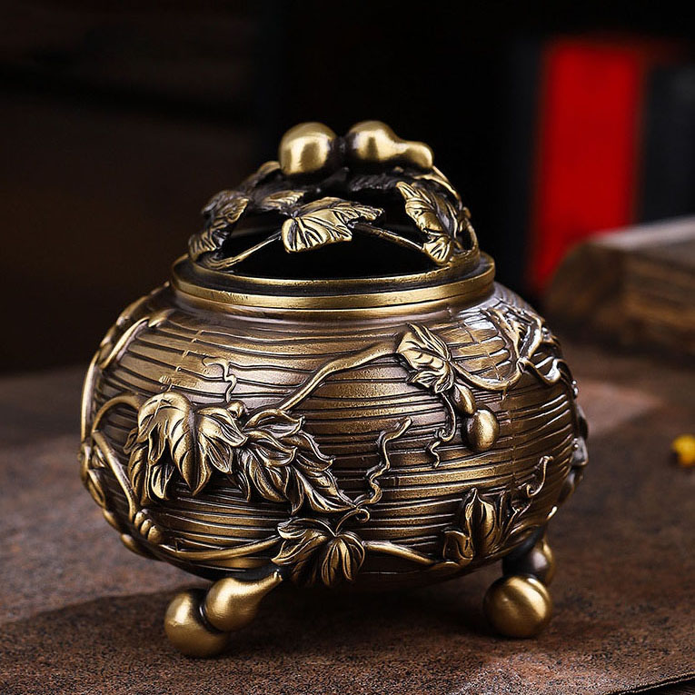 Gourd Rattan Stove (Brass)