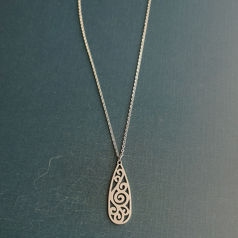 silver necklace