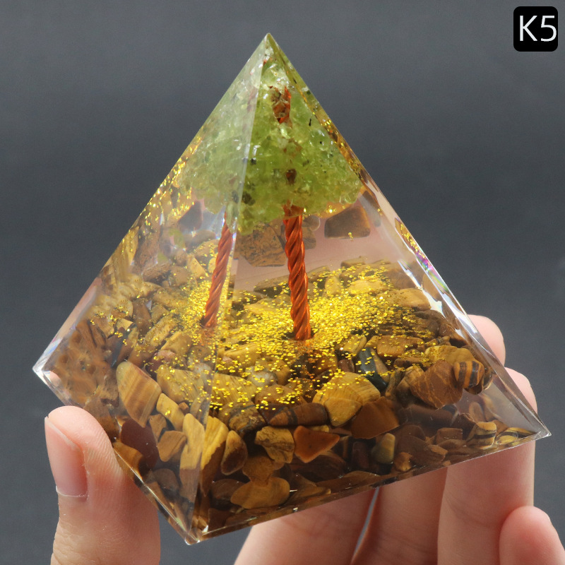 K5 Tiger Eye Model + Peridot Tree