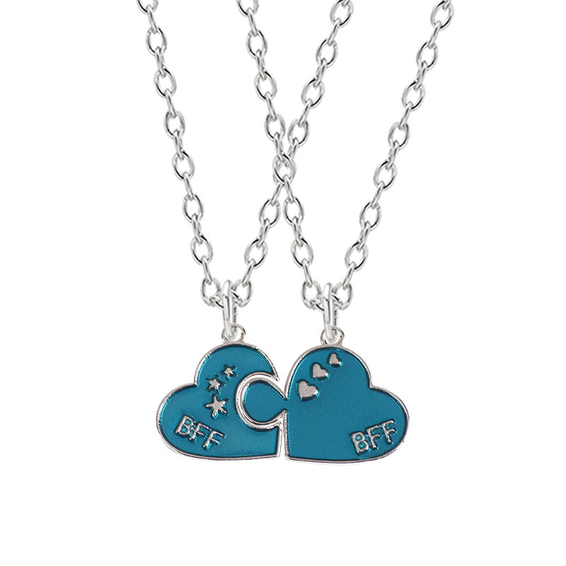 double heart necklace