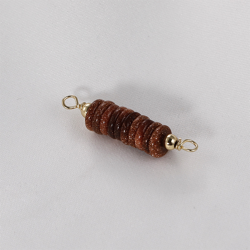 8:8# Jinsha stone double hanging 6x31mm