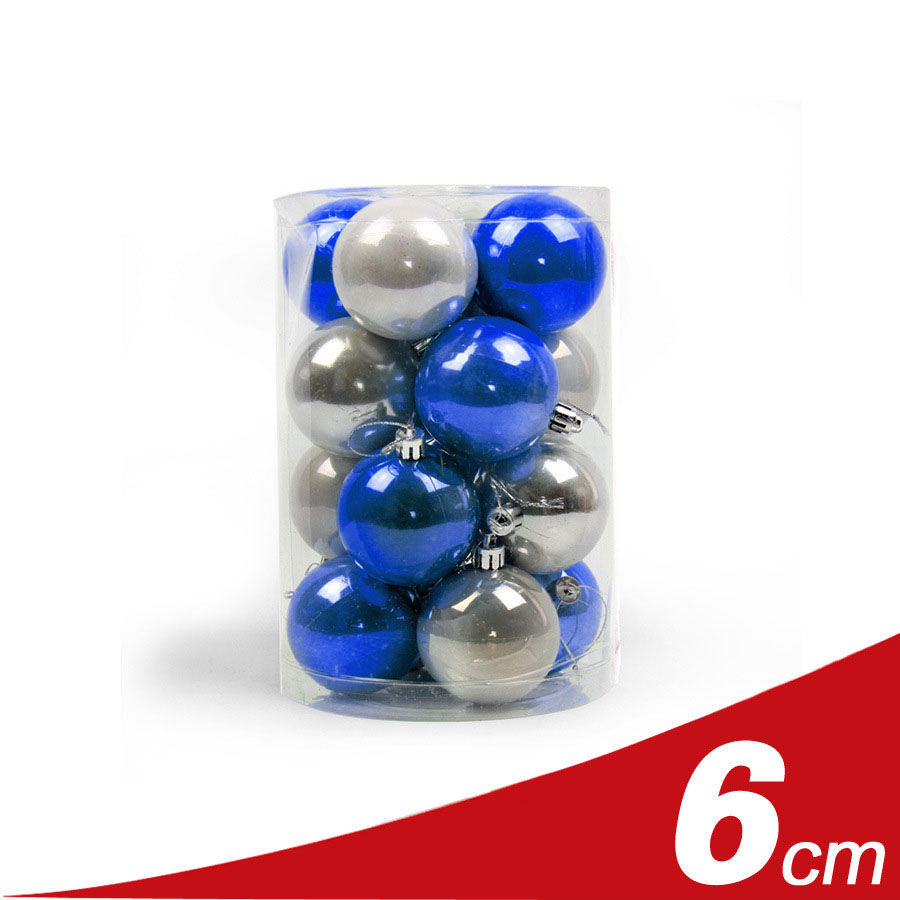 6cm blue silver