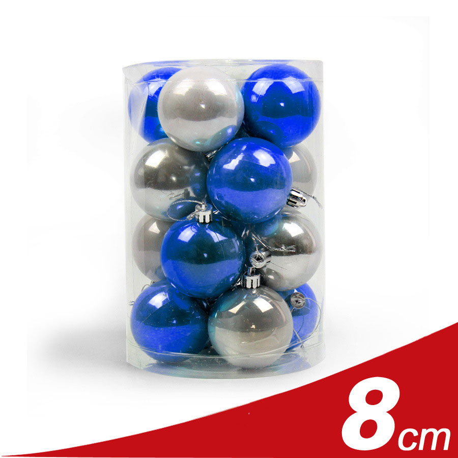 8cm blue silver