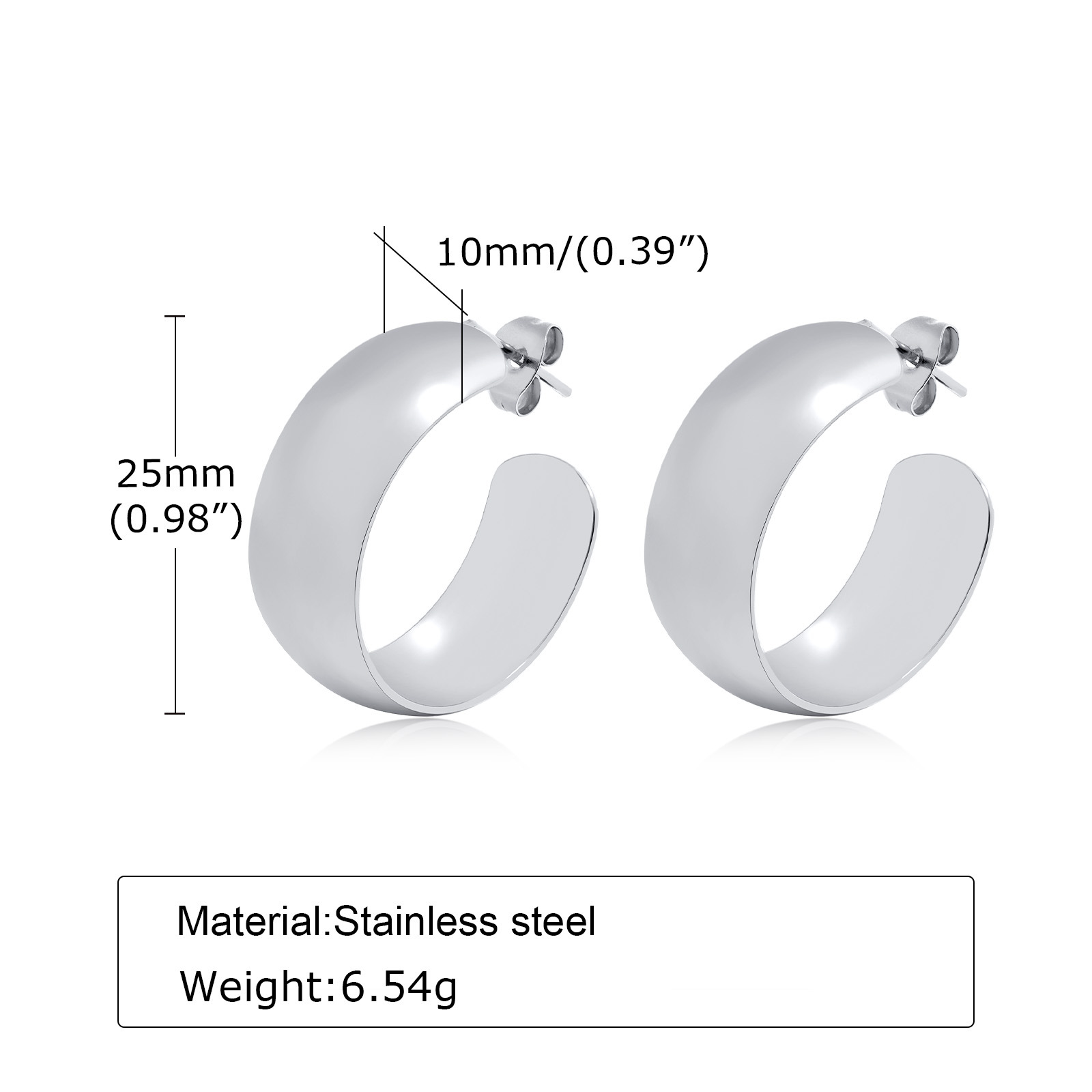 Steel color/pair ED-542