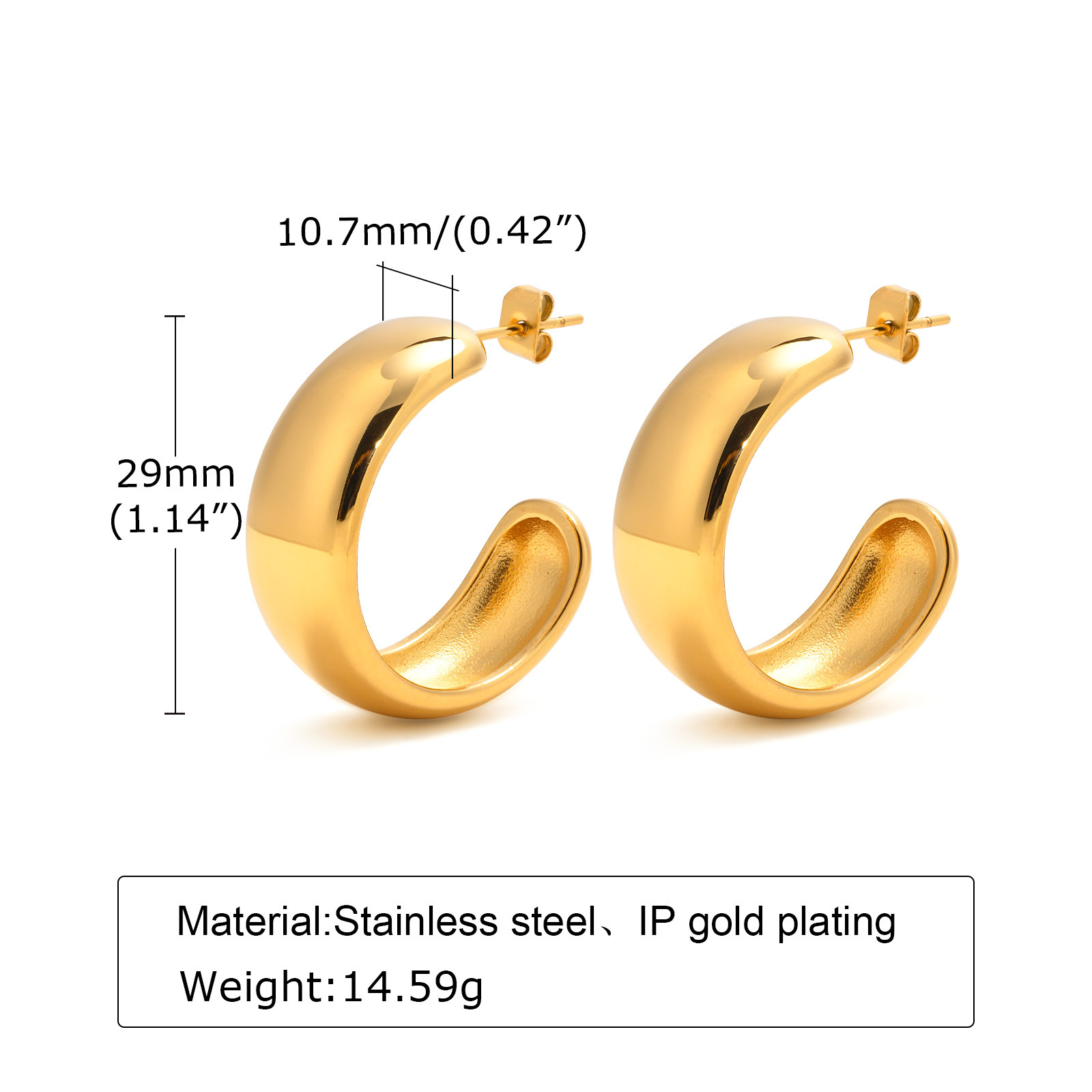 Gold/Pair EH-376