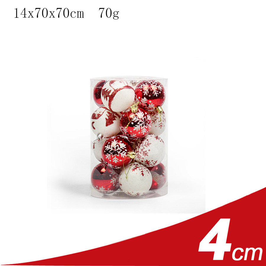 4cm red white