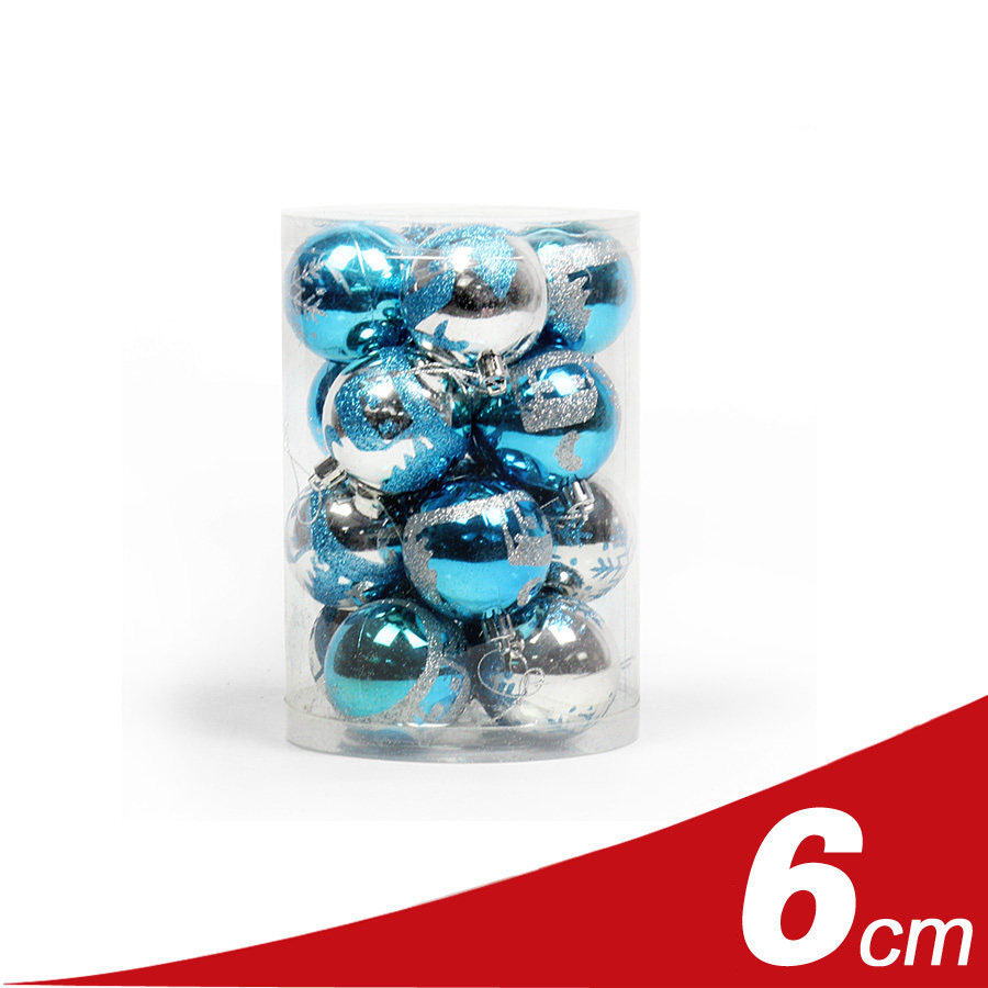 6cm blue silver