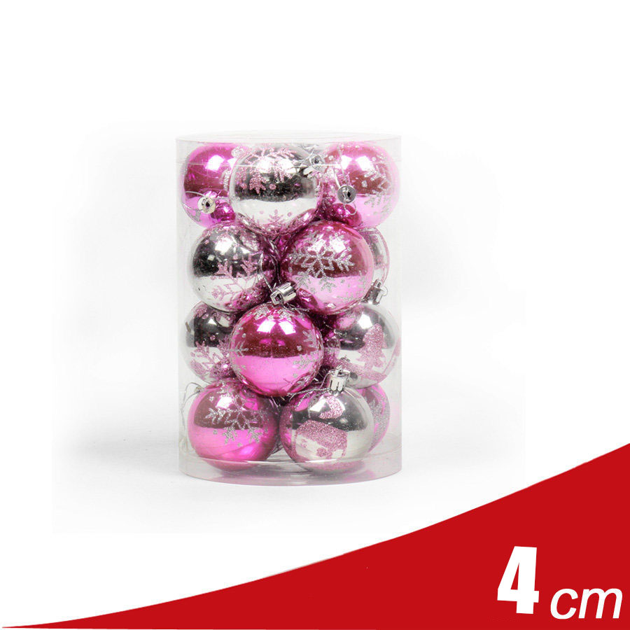 4cm Pink Silver