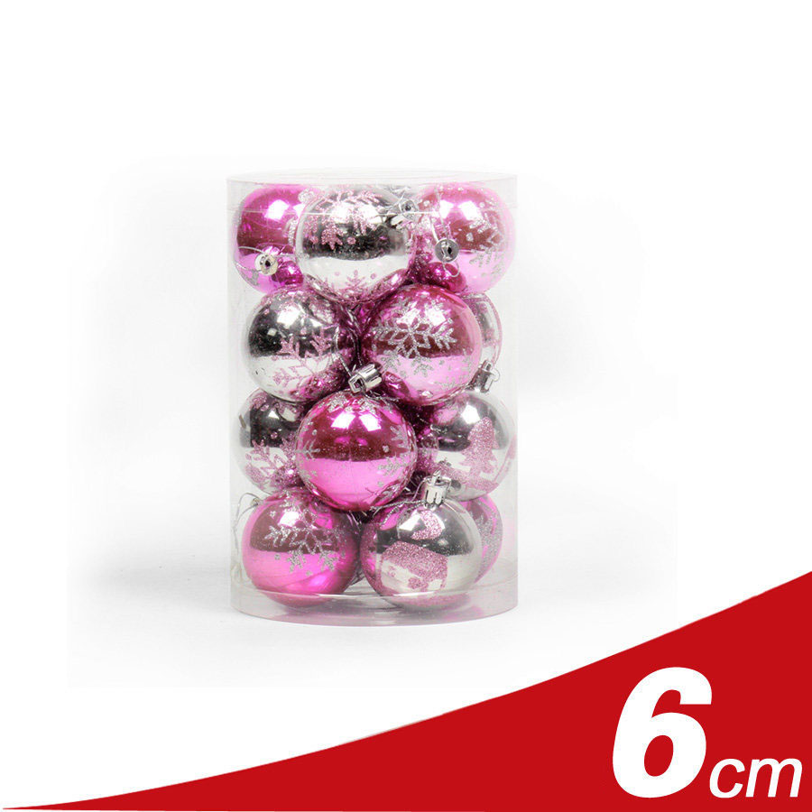 6cm Pink Silver