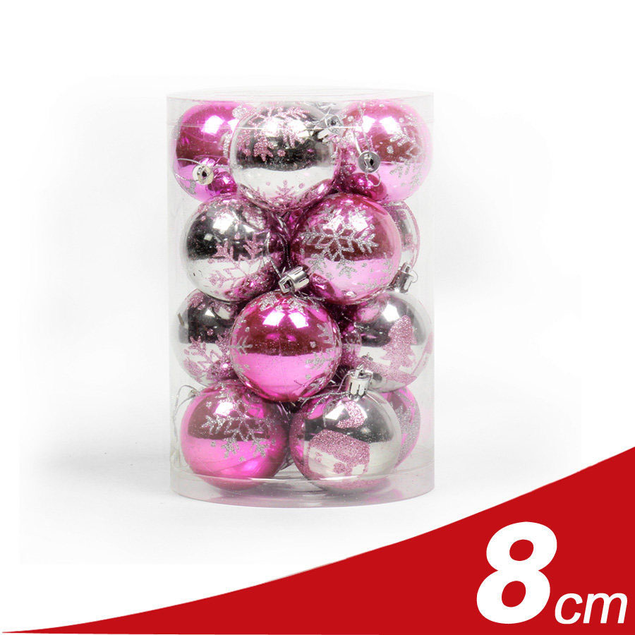 8cm Pink Silver