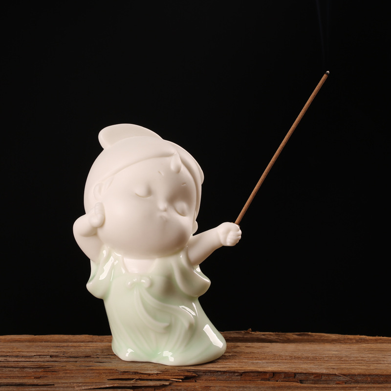 3:Xiao Gong'e Incense Insert - Celadon Touching Ears (Send Thread Incense)