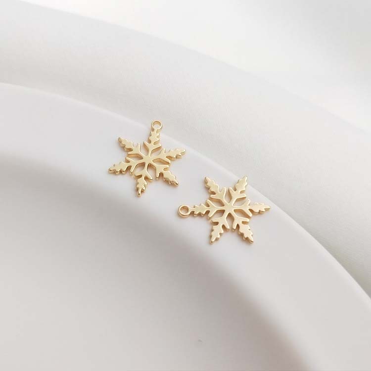 Snowflake Pendant 12mm (1pc)