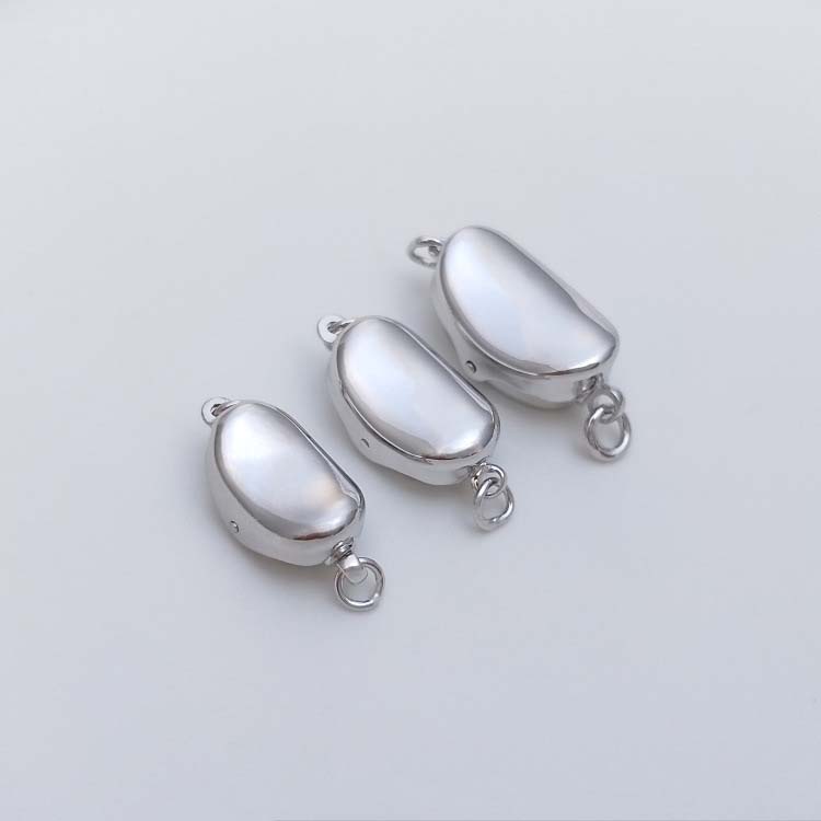 Medium white Gold 18x8.5mm