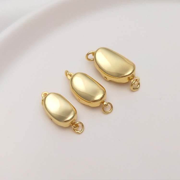 Large 18K gold 20x10mm