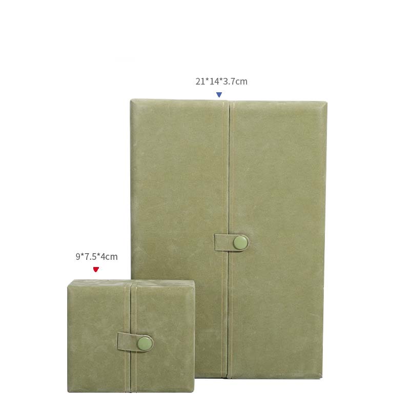 Green double gold flannelette set box small set 9*