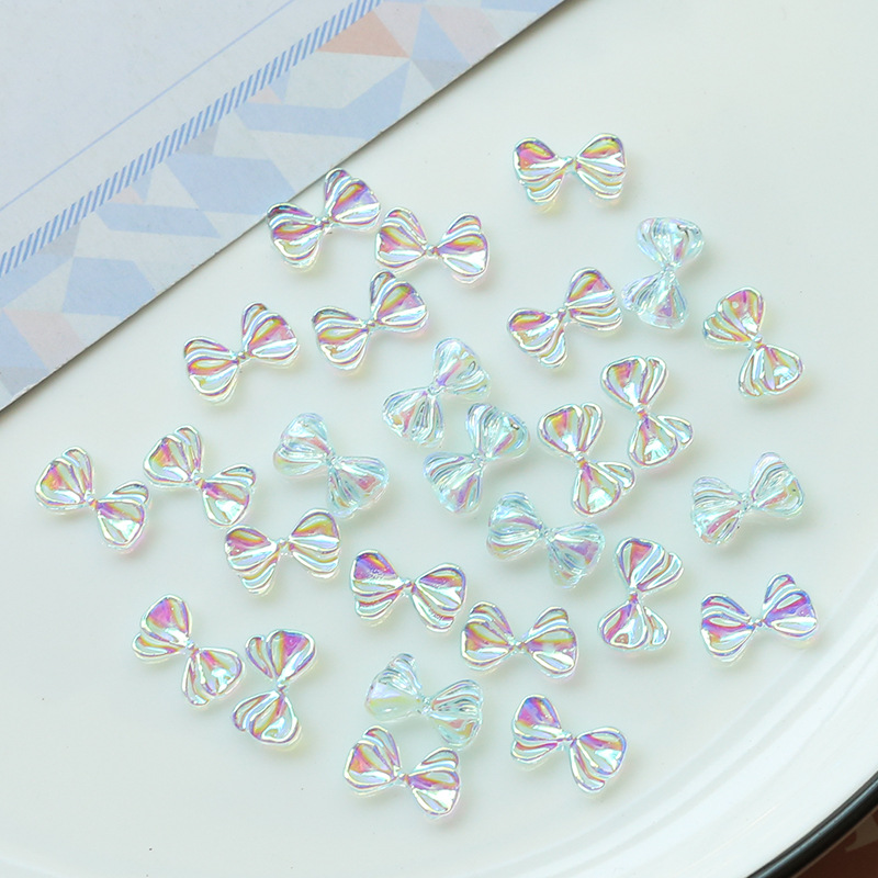 7:7# Magic Sky Blue bow 11x6mm