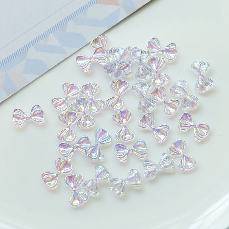 6# Magic blue purple bow 11x6mm