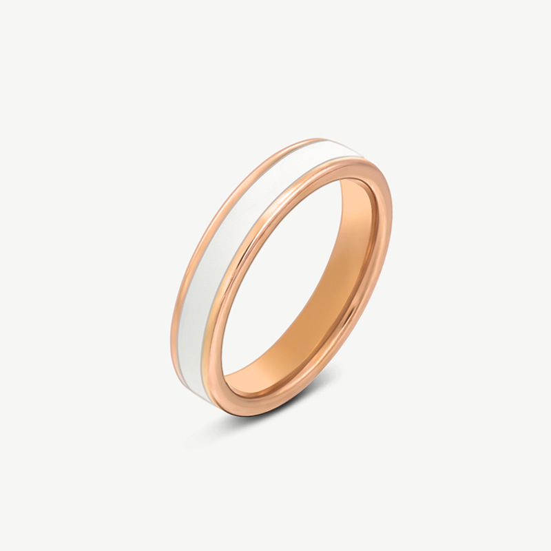 2:4MM white rose gold