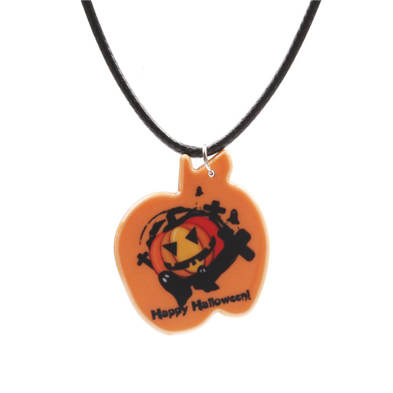 Orange pumpkin necklace