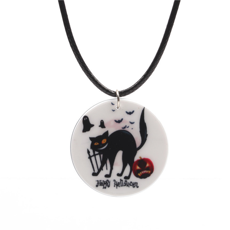 White cat necklace