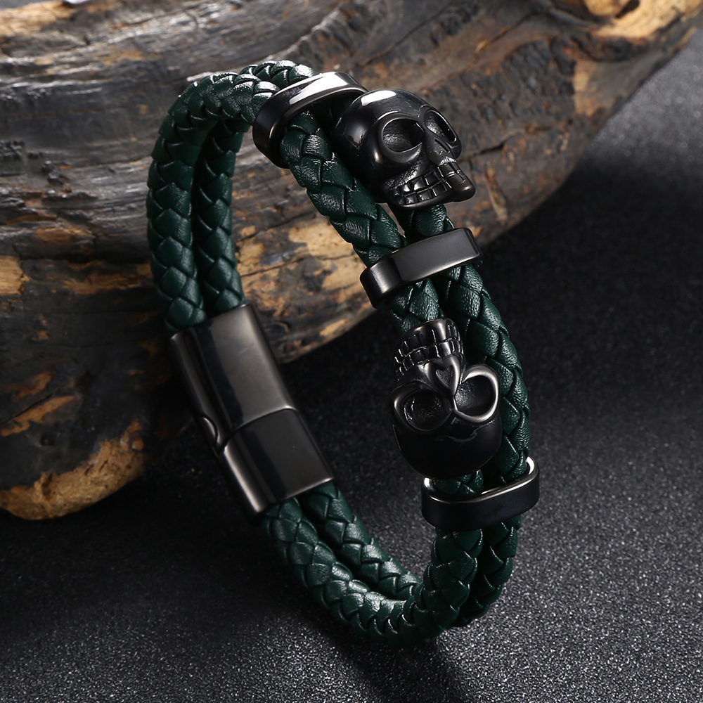 Green [genuine leather] 185mm