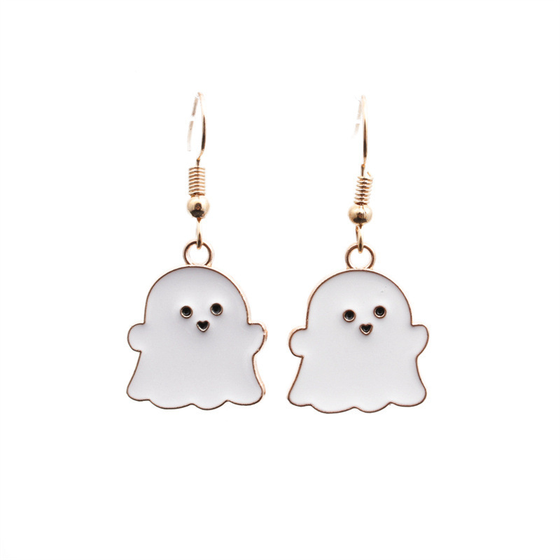 White Ghost Earrings