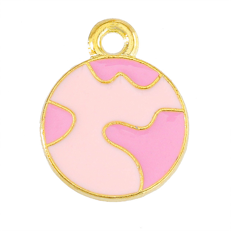 1:Pink Planet 15x12mm