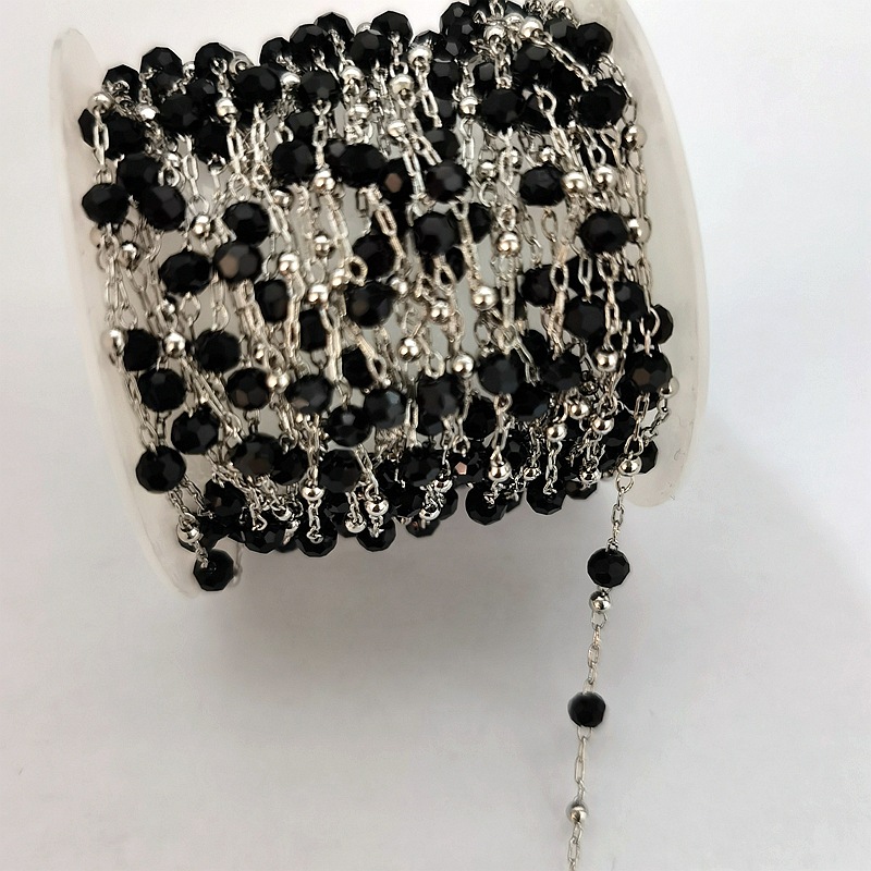 Black bead silver