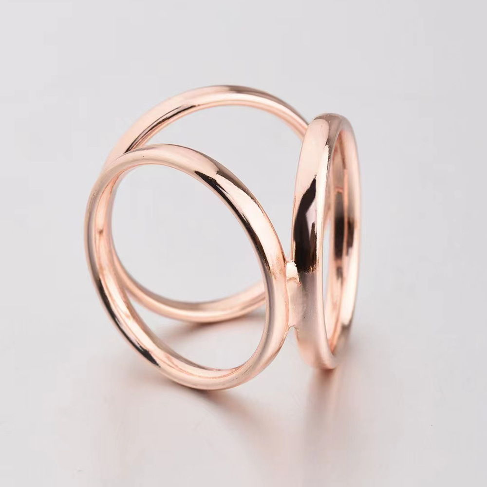 3:rose gold color plated