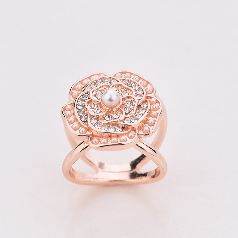 2 rose gold color plated