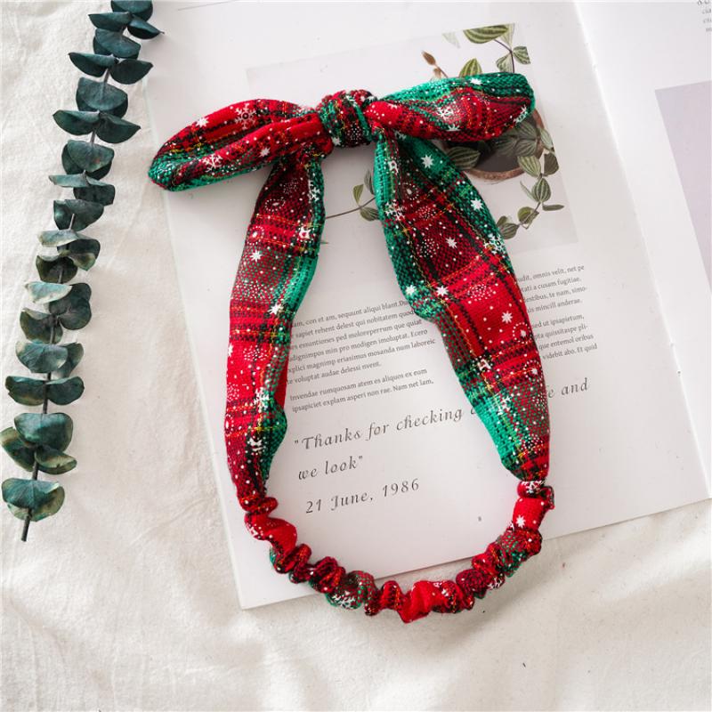 Christmas green headband