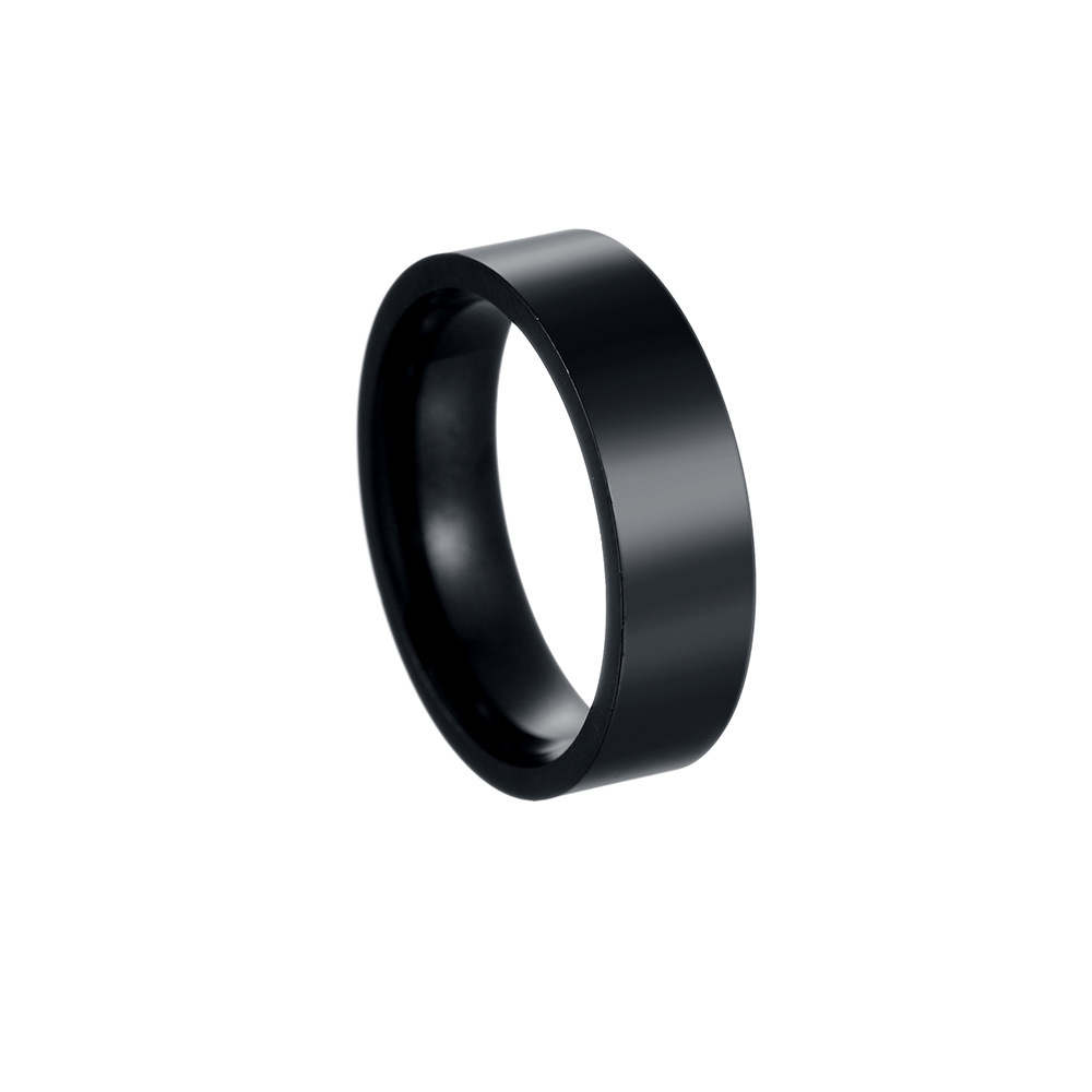 6MM wide black size 9