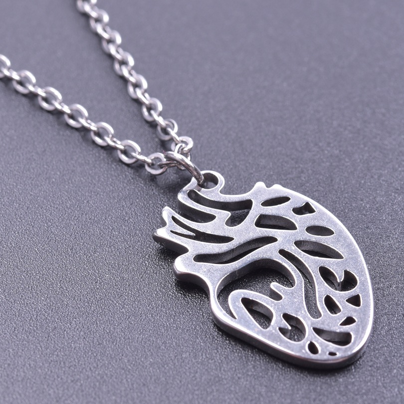 Steel color necklace