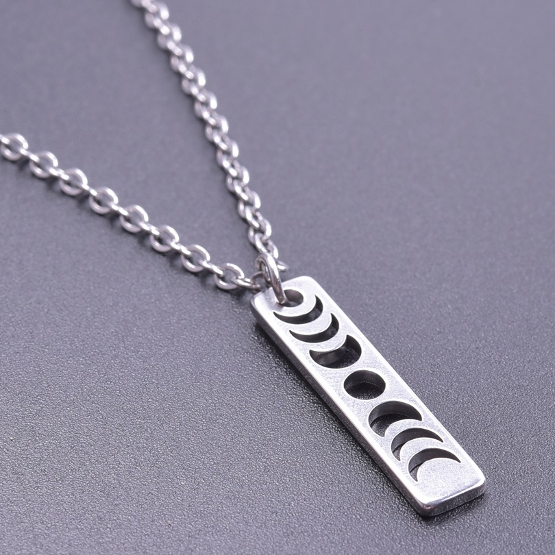 Steel color necklace