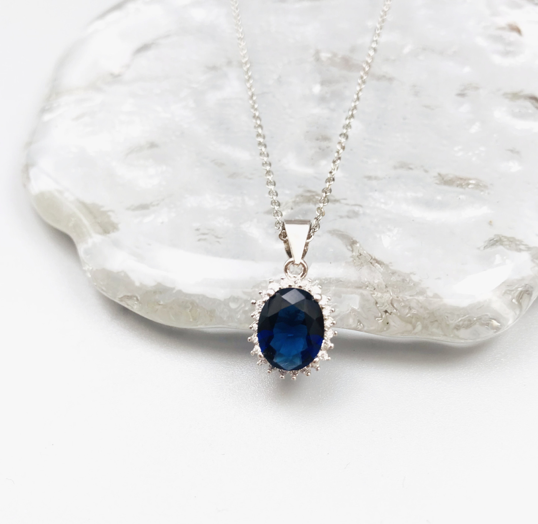 blue pendant