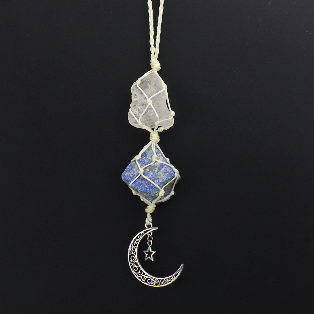 10:White crystal   lapis gold