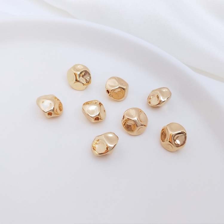 9.5mm concave meteorite beads