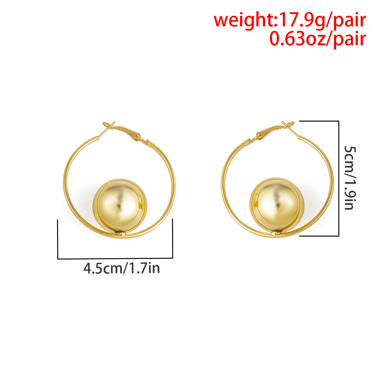 3:Gold earrings