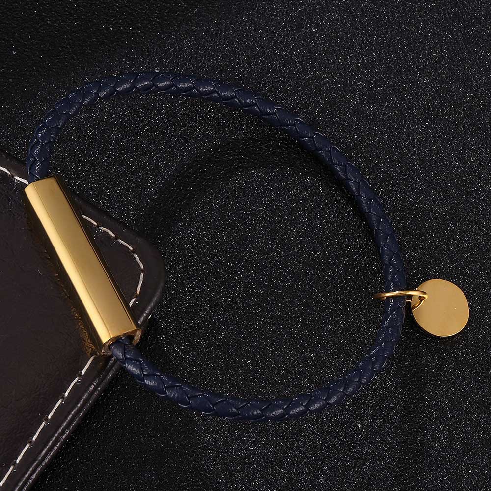 4:Dark blue leather [gold]