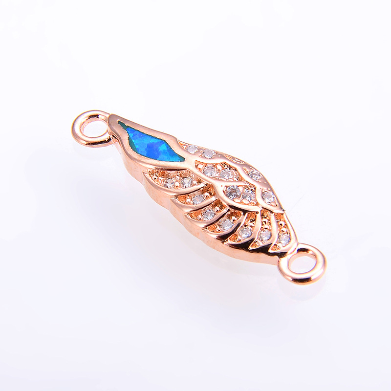 9:Rose gold blue Opal