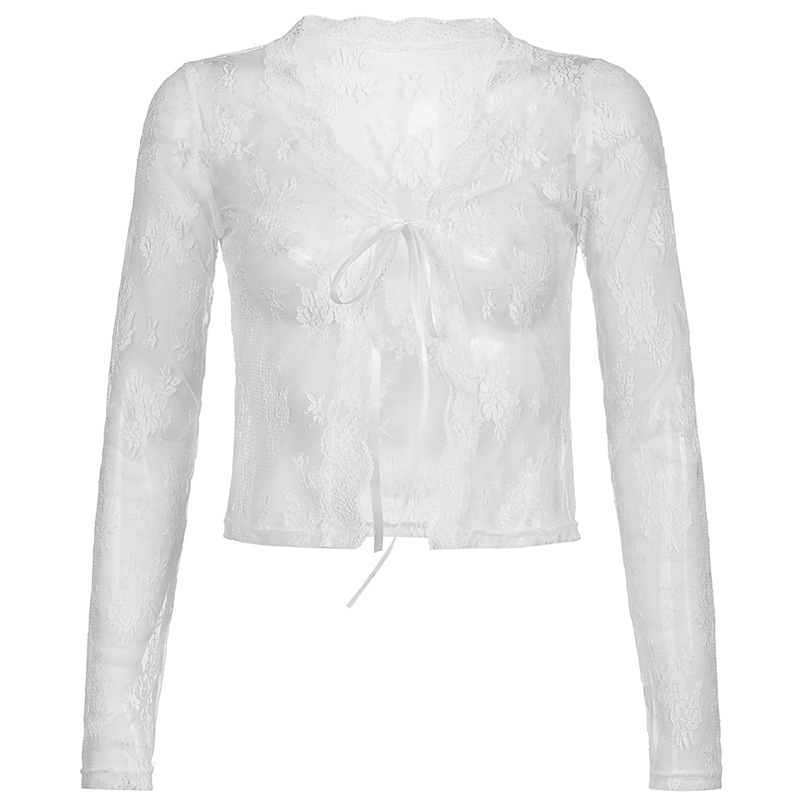 Long sleeved white T12721