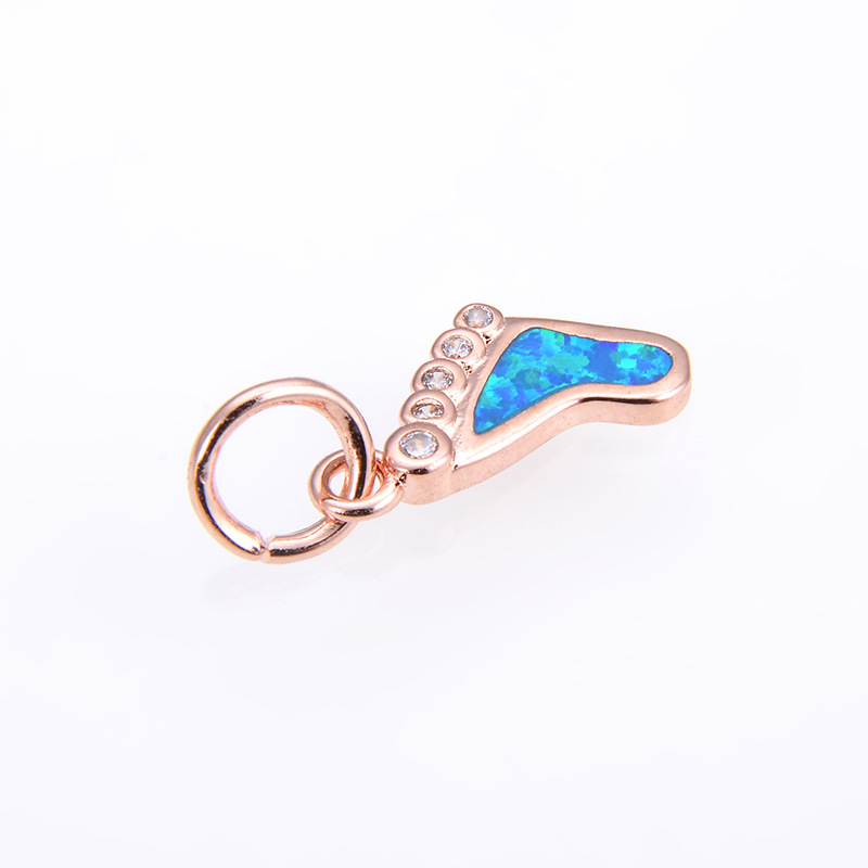 9:Rose gold blue Opal