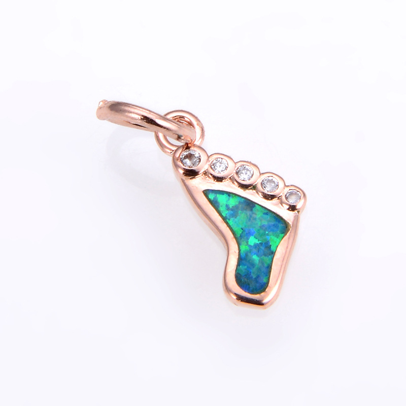 Rose gold green Aubergine