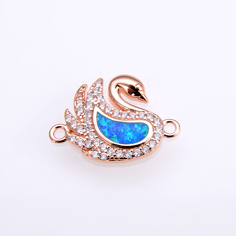 9:Rose gold blue Opal