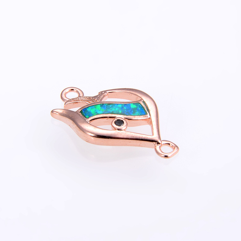 Rose gold green Aubergine