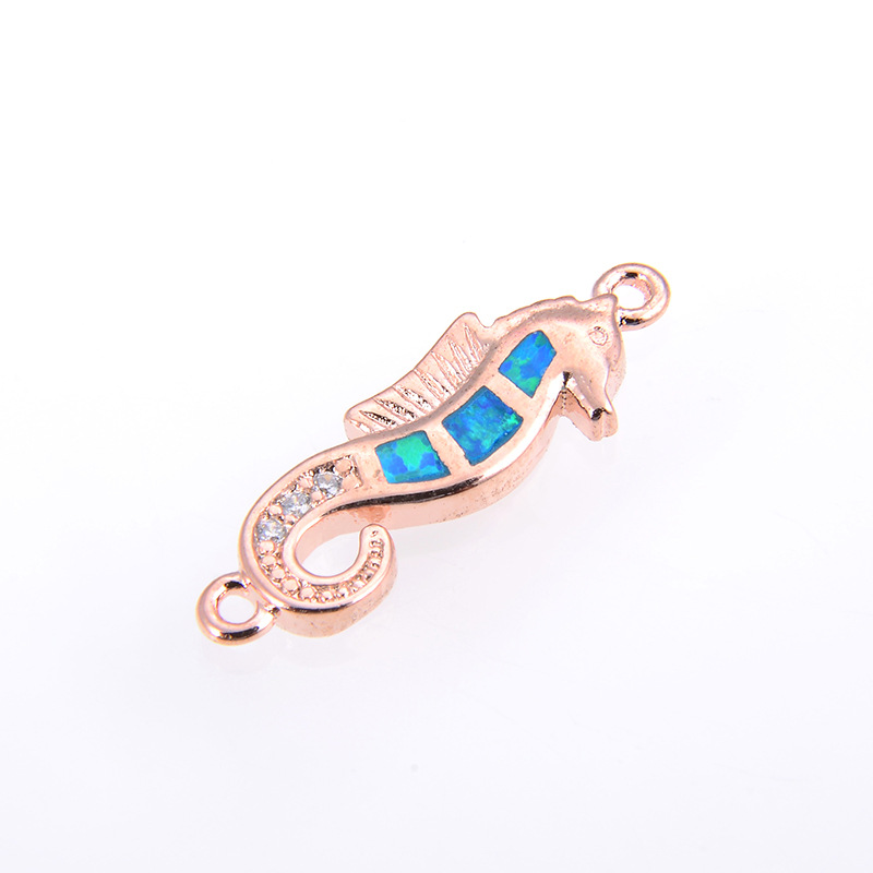 9:Rose gold blue Opal