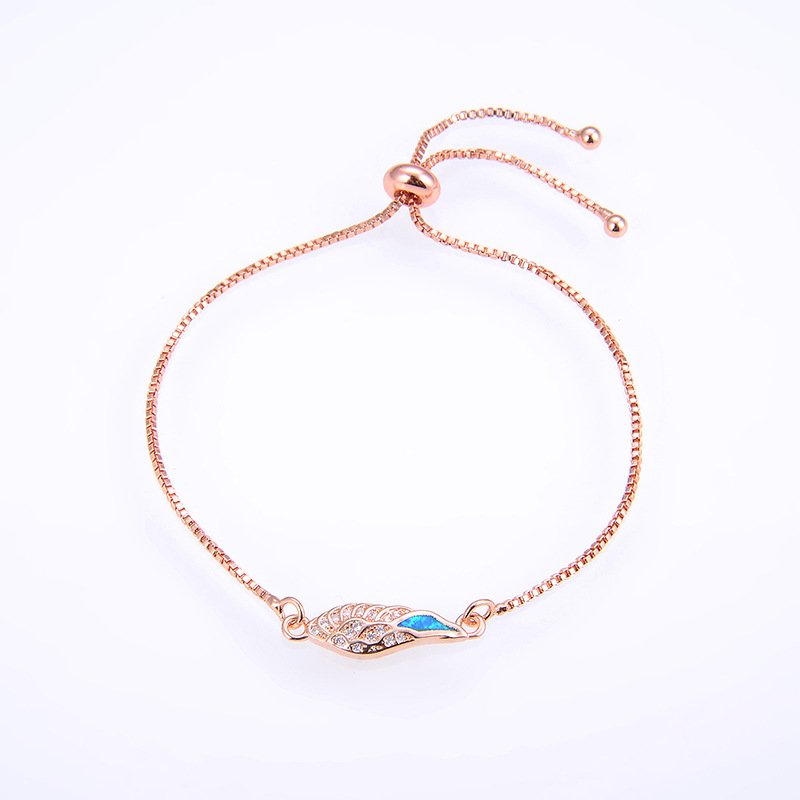 9:Rose gold blue Opal